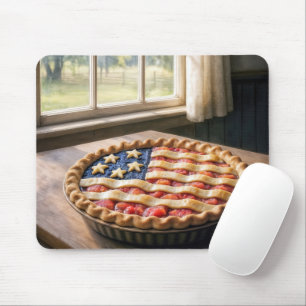American Flag Crust On Homemade Pie Mouse Pad