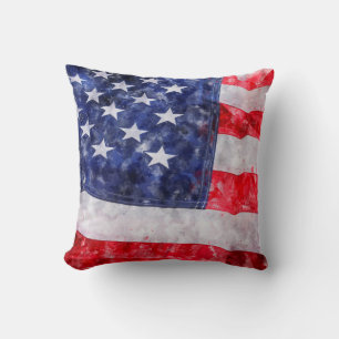 American flag cushion