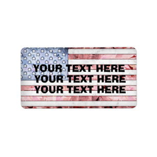 AMERICAN FLAG CUSTOM ADDRESS LABELS