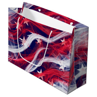 American Flag Custom Gift Bag