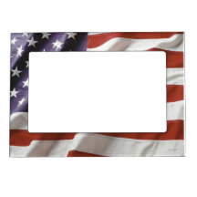 American Flag - custom magnetic picture frame