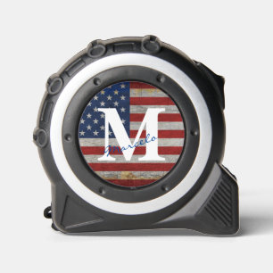american flag custom name and letter 1