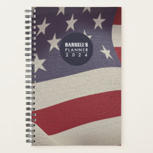 American Flag Custom One-Year Weekly Planner