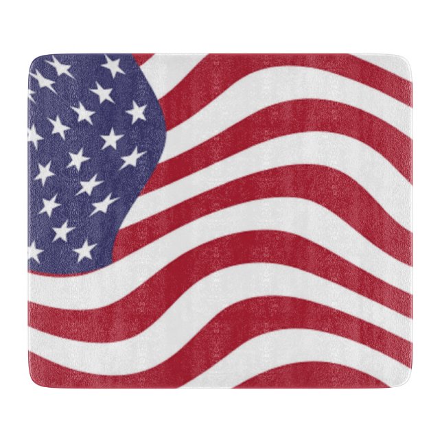 AMERICAN FLAG CUTTING BOARD (Front)
