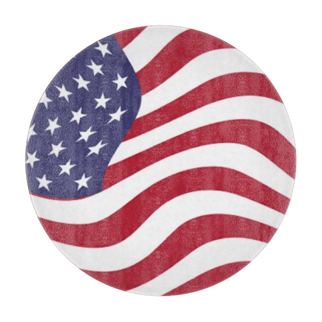 AMERICAN FLAG CUTTING BOARD (Front)