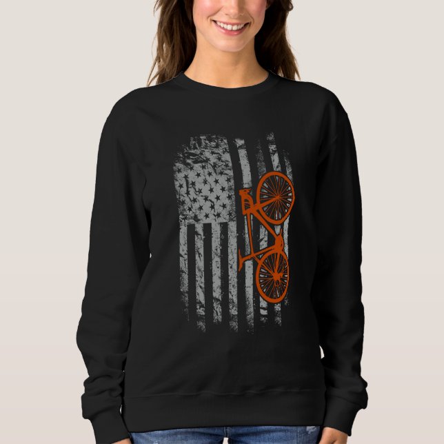 American Flag Cycling Sweatshirt (Front)