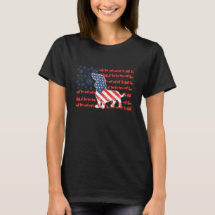 American Flag Dachshund Patriotic Dachshund Dog T-Shirt