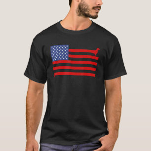 American Flag Dachshund Patriotic Dachshund Doxie T-Shirt