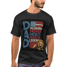 American flag Dad Lion Patriotic 