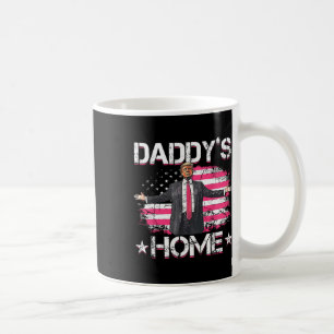 American Flag Daddy's Home Trump 2024 Patriotic Coffee Mug