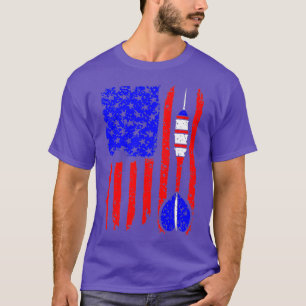 American Flag Darts Design Cool Dart Player T-Shirt