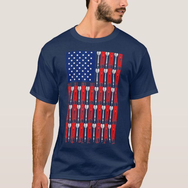 American Flag Darts T-Shirt (Front)