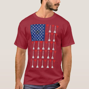 American Flag Darts Vintage T-Shirt
