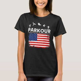 American Flag Day For Parkour T-Shirt