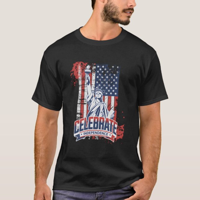American Flag Day Memory History Inspiration T-Shirt (Front)