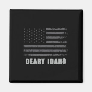 American Flag Deary, Idaho Usa Patriotic Souvenir Magnet