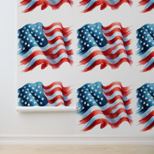American Flag Decor Wallpaper