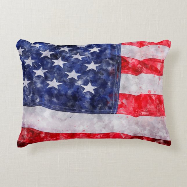American flag decorative cushion (Front)