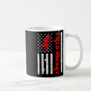 American Flag Defender Goalkeeper Scoring Field Ho Coffee Mug