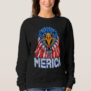American Flag Design Bald Eagle Mullet 4th Of July Sweatshirt