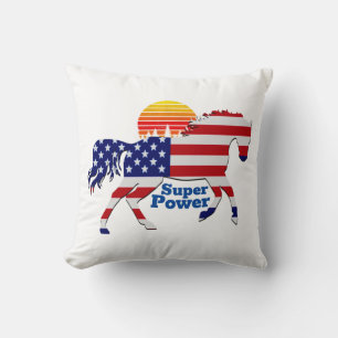 American Flag Design Cushion