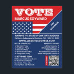 American Flag Design, Political Campaigner Advert Flyer<br><div class="desc">American Flag Design,  Political Campaigner Advertising Flyer by The Business Card Store.</div>
