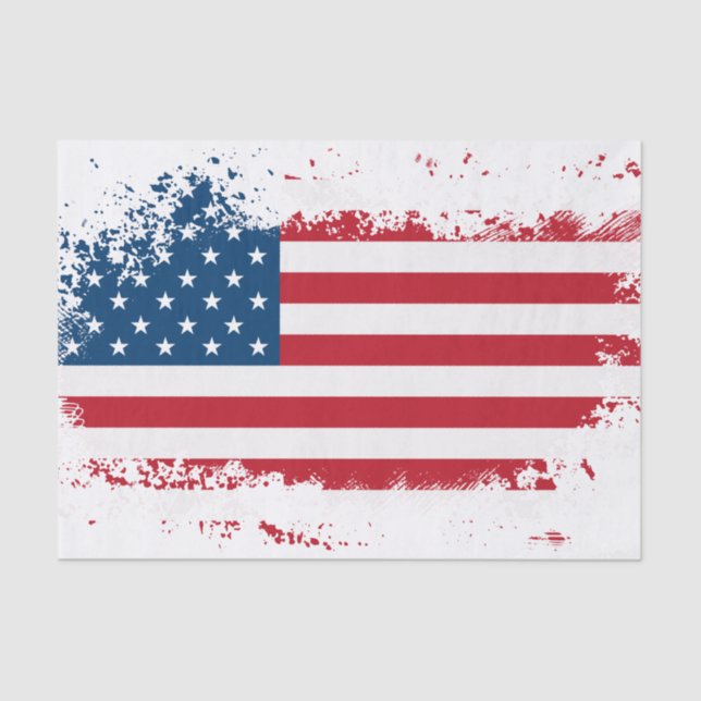 American Flag  Design Tissue Paper (Front)