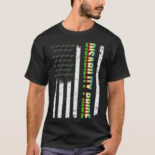 American Flag Disability Pride Month Wear Usa _1 T-Shirt