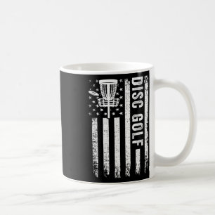 American Flag Disc Golf Players Flying Disc Golfer Coffee Mug