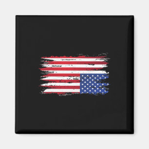 American Flag Distress Upside Down Patriotic Usa 4 Magnet