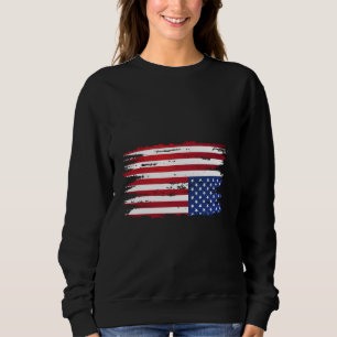 american flag distress upside down patriotic USA 4 Sweatshirt
