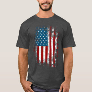 American Flag Distressed T-Shirt