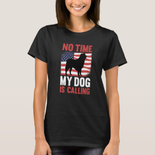 American Flag Dog Australian Shepherd T-Shirt