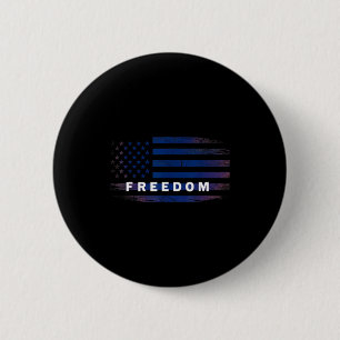 American Flag Dom 6 Cm Round Badge