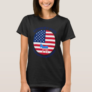 American Flag Donkey Pox The Desease Destroying Am T-Shirt