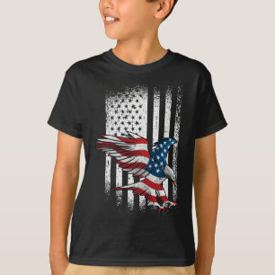 American Flag Eagle 4th Of July Independence Day P T-Shirt