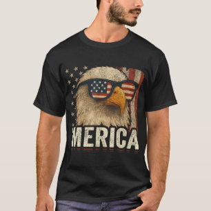 American Flag Eagle 4Th Of July Usa Bald Eagle T-Shirt