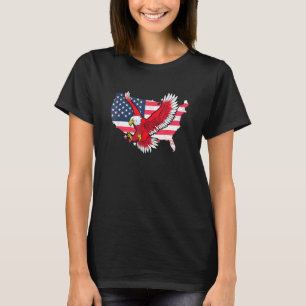 American Flag Eagle For 4th Of July Happy Independ T-Shirt