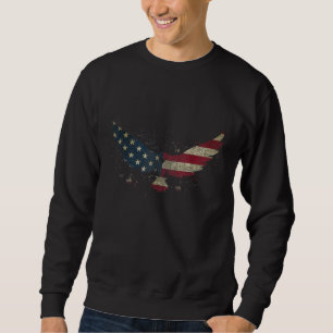 American Flag Eagle For Men Women Kids for 4th of  Sweatshirt