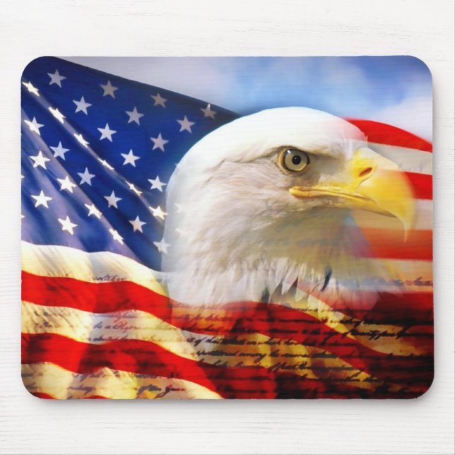 American Flag/Eagle Mouse Pad (Front)