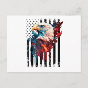 American Flag Eagle Shirt Men Kids Patriots Americ Enclosure Card