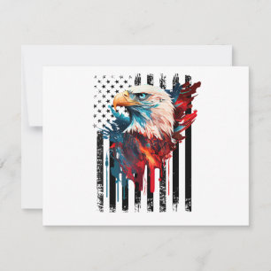American Flag Eagle Shirt Men Kids Patriots Americ Holiday Card
