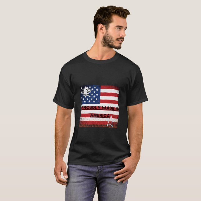 American Flag Eagle Tee (Front Full)