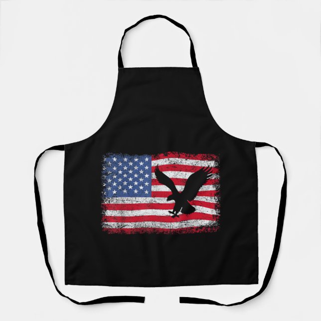 American Flag Eagle USA Apron (Front)