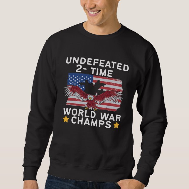 American Flag Eagle World Champs Sweatshirt (Front)