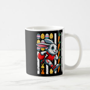 American Flag Easter Eggs Bunny Playing Bowling Pl Coffee Mug