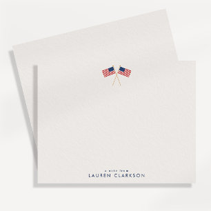 American Flag Elegant Minimalist Patriotic card