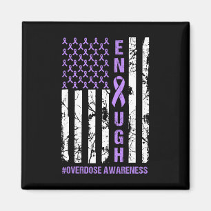 American Flag Enough Endoverdose International Awa Magnet