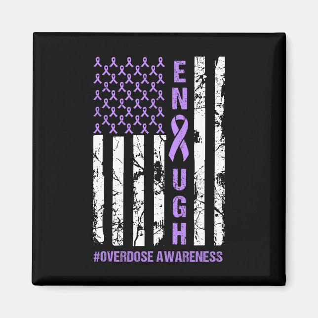 American Flag Enough Endoverdose International Awa Magnet (Front)