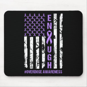 American Flag Enough Endoverdose International Awa Mouse Pad